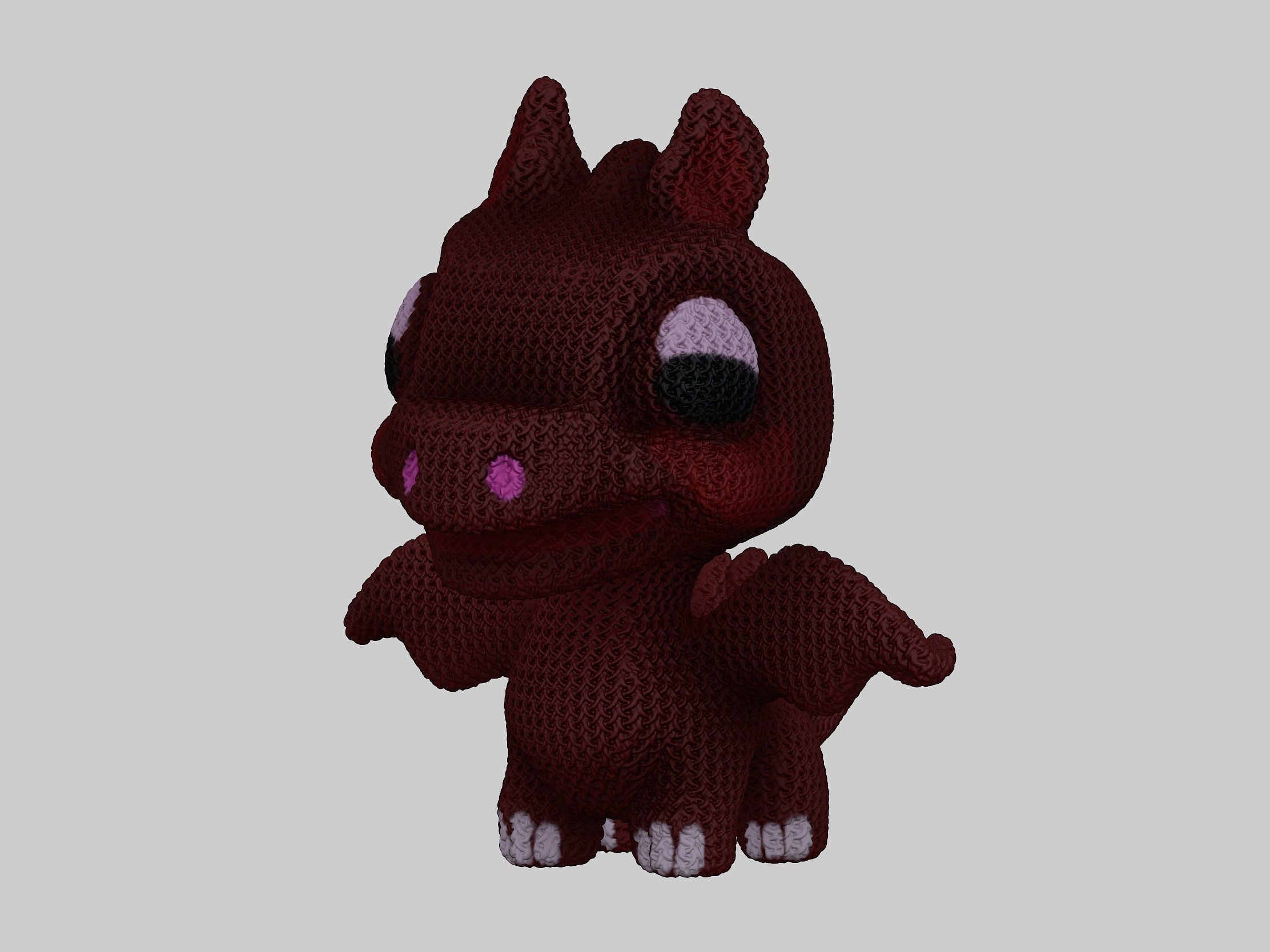 Cute Baby Dragon  3D print model_5