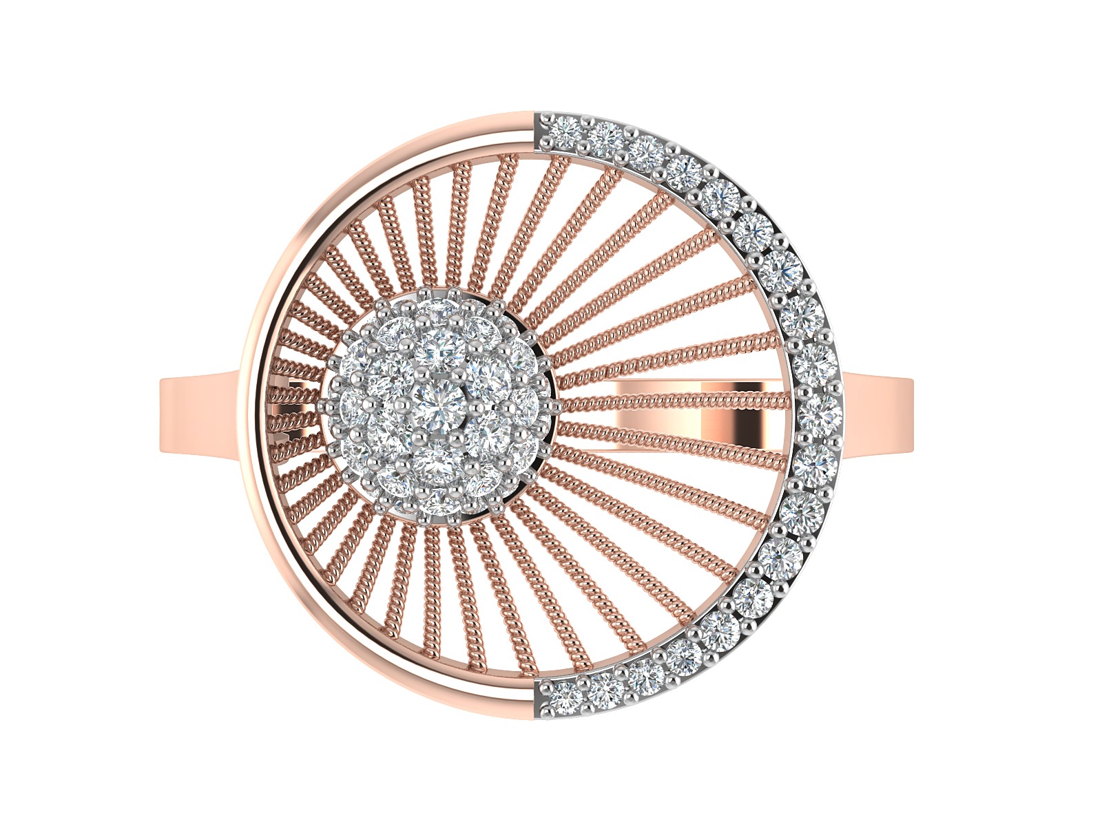 Women Ring  Render 3dm STL OBJ FBX Details 3D print model_13