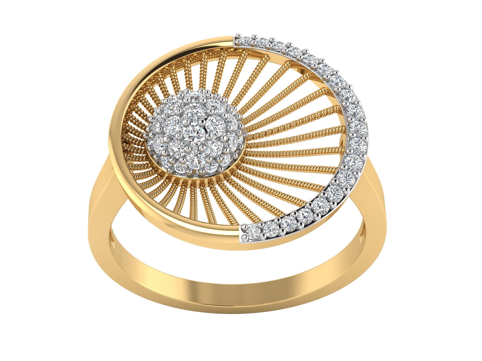 Women Ring  Render 3dm STL OBJ FBX Details 3D print model_3