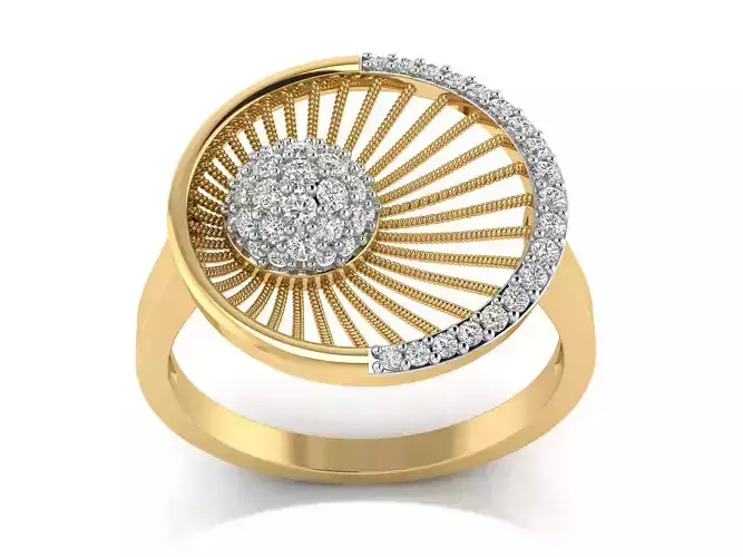 Women Ring  Render 3dm STL OBJ FBX Details 3D print model