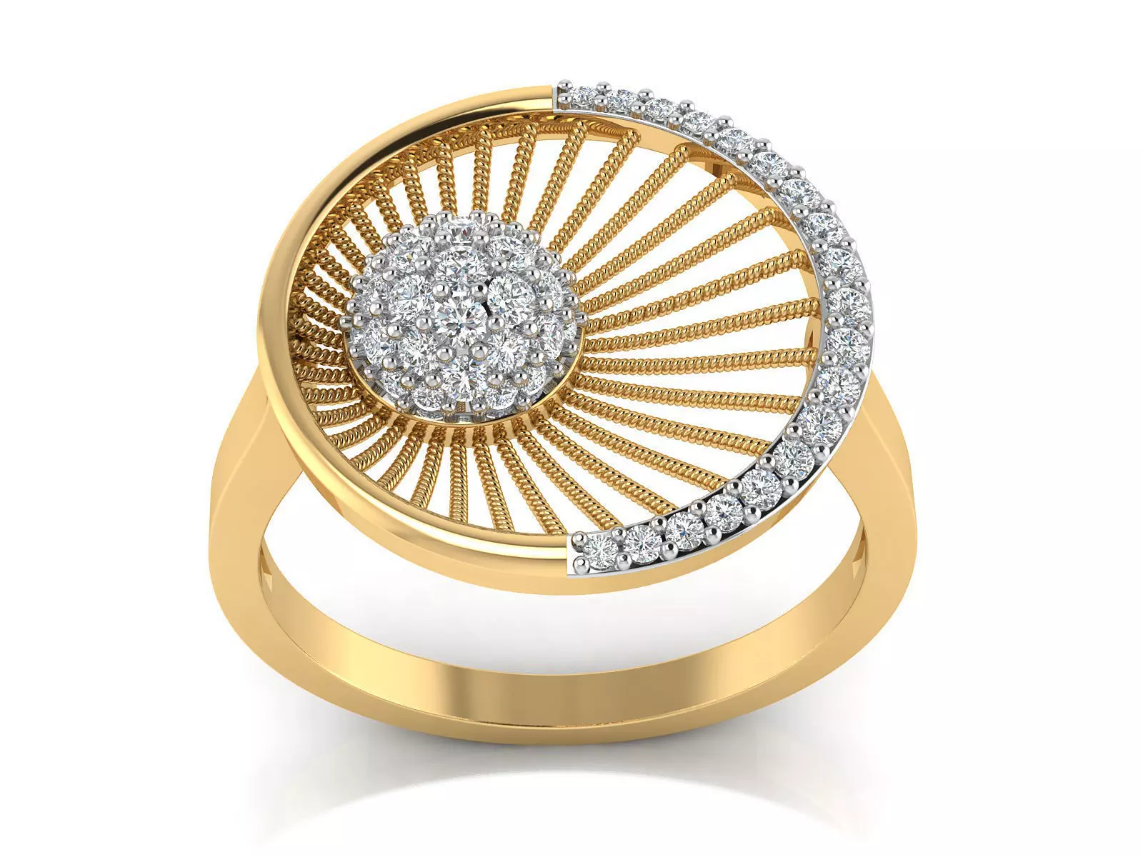 Women Ring  Render 3dm STL OBJ FBX Details 3D print model_0