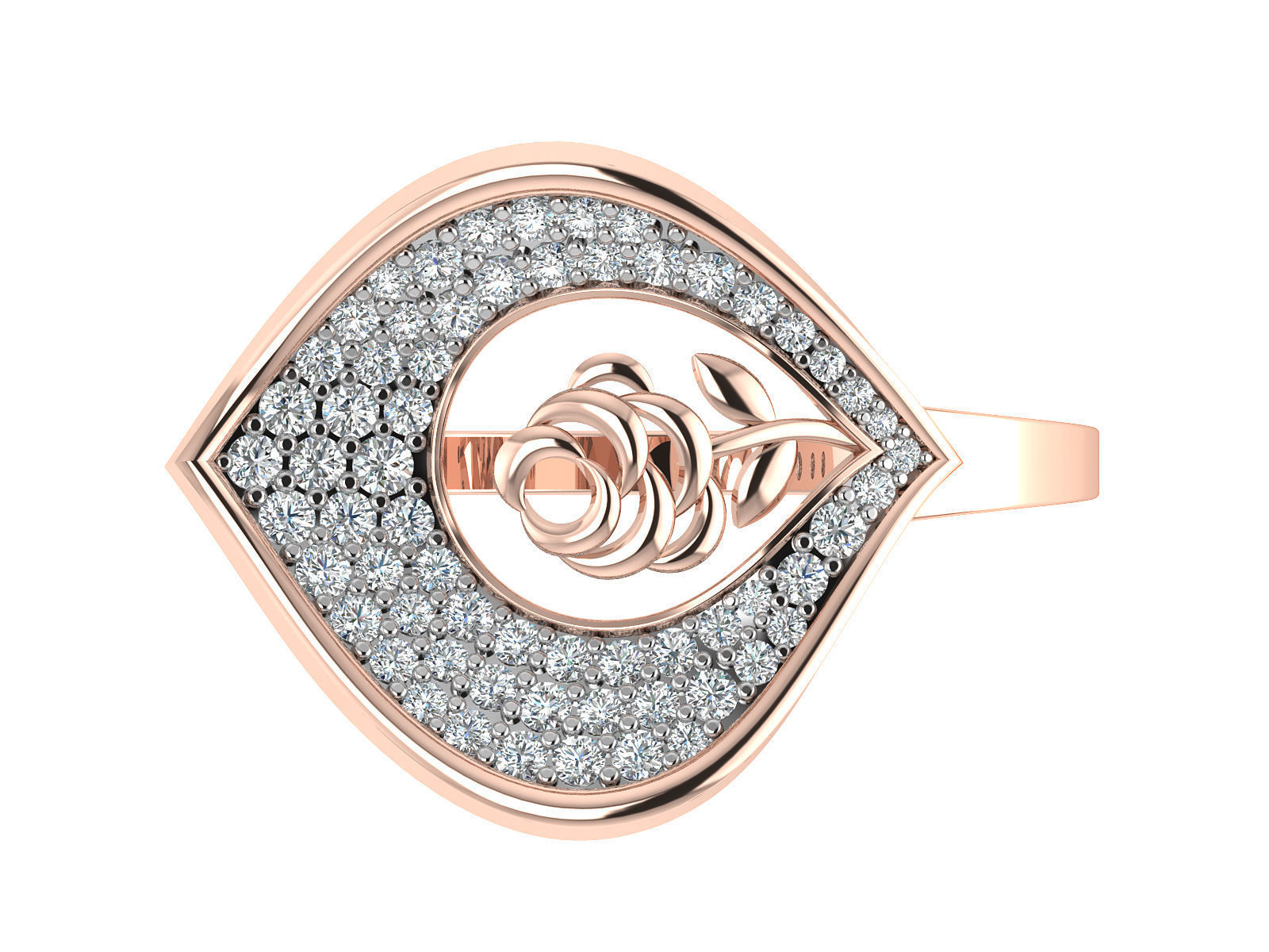 Women Ring  Render 3dm STL OBJ FBX Details 3D print model_12