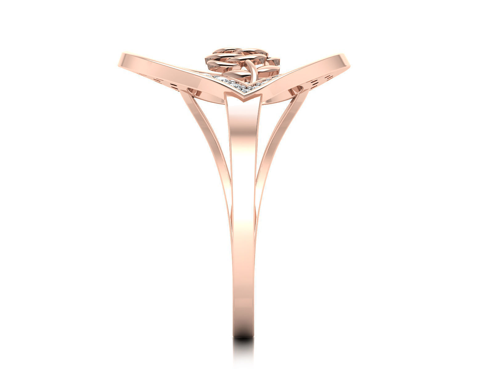 Women Ring  Render 3dm STL OBJ FBX Details 3D print model_8