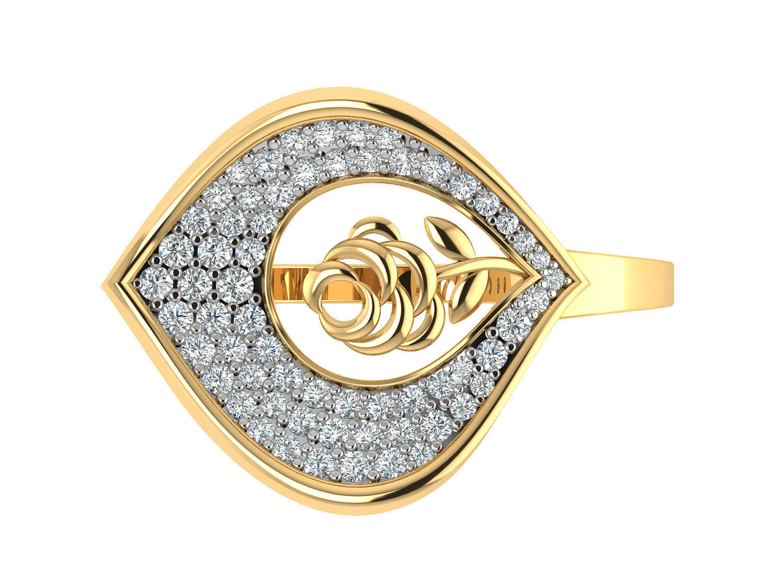Women Ring  Render 3dm STL OBJ FBX Details 3D print model_14