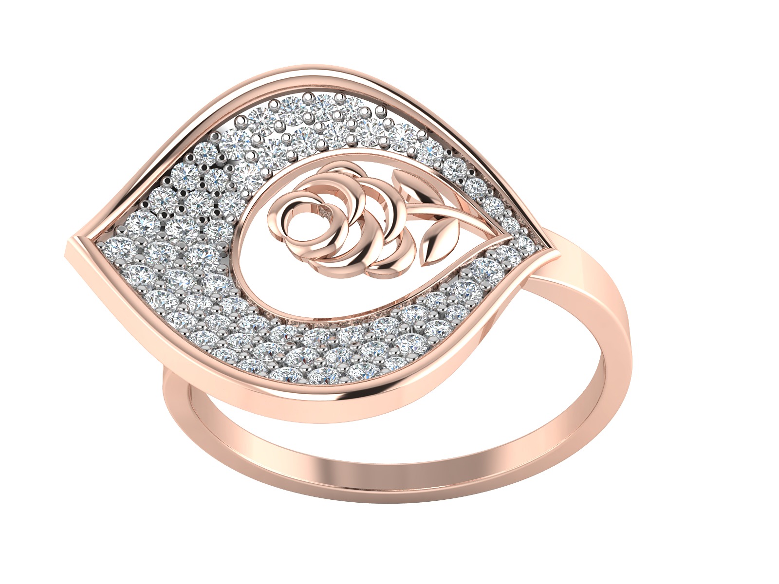 Women Ring  Render 3dm STL OBJ FBX Details 3D print model_2