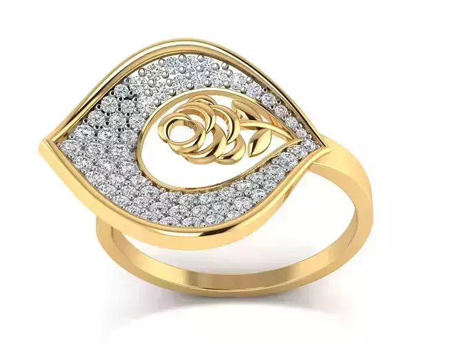 Women Ring  Render 3dm STL OBJ FBX Details 3D print model