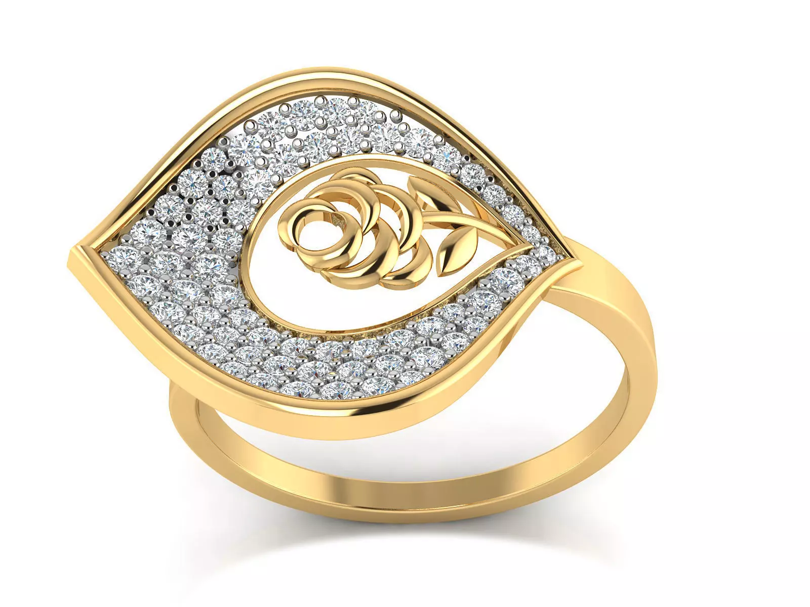 Women Ring  Render 3dm STL OBJ FBX Details 3D print model_0
