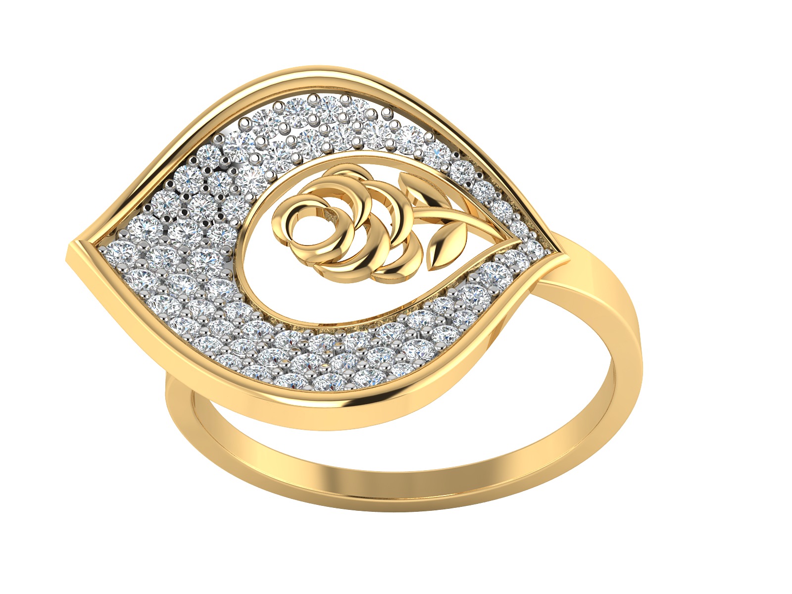 Women Ring  Render 3dm STL OBJ FBX Details 3D print model_3
