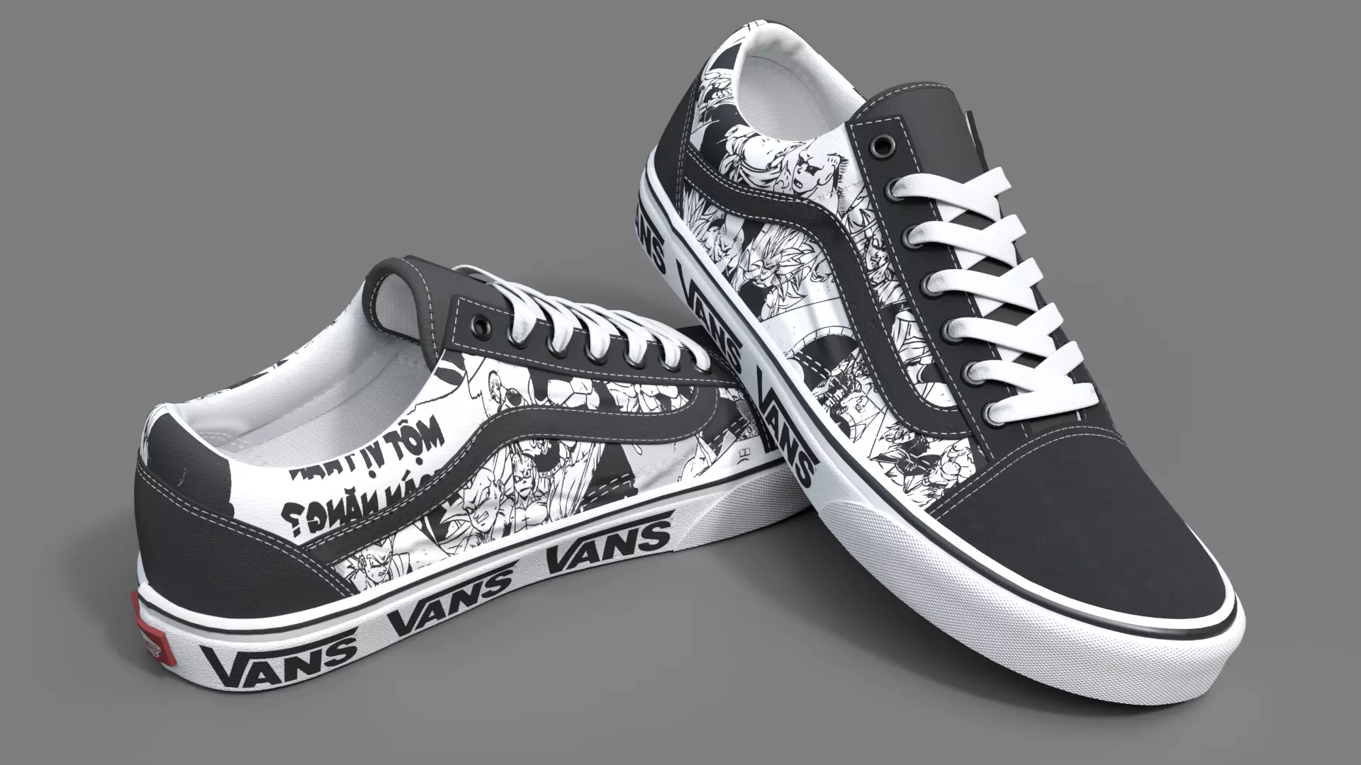 Vans ft Dragon Balls 3D model