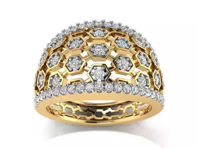 Women Ring  Render 3dm STL OBJ FBX Details 3D print model