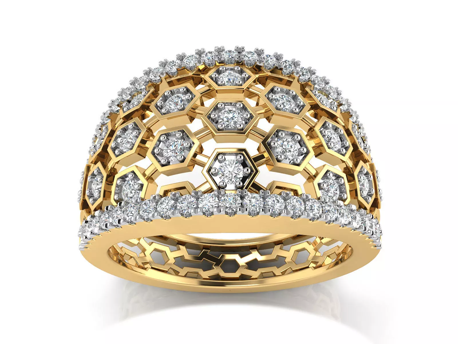 Women Ring  Render 3dm STL OBJ FBX Details 3D print model_0