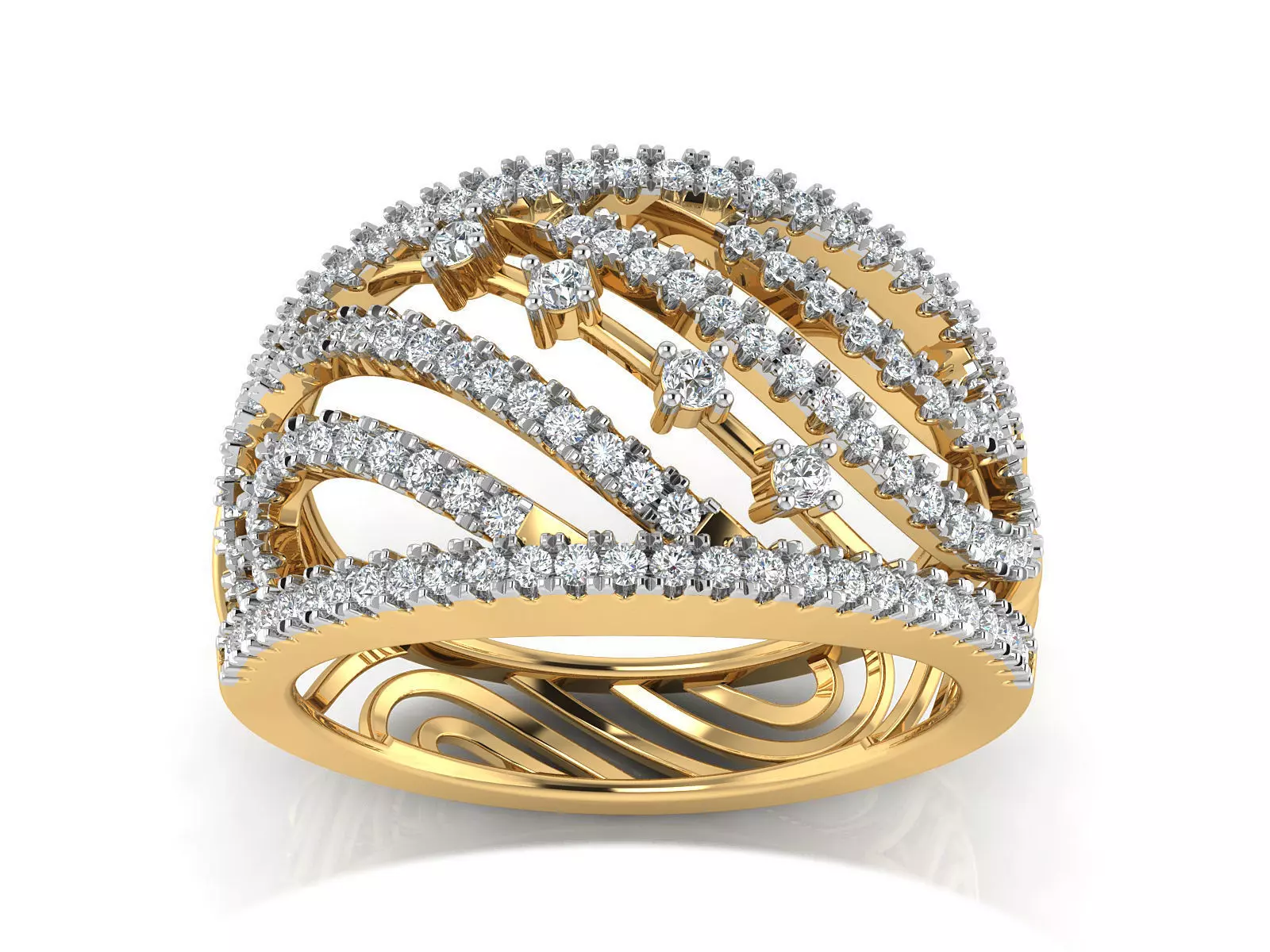 Women Ring  Render 3dm STL OBJ FBX Details 3D print model_1