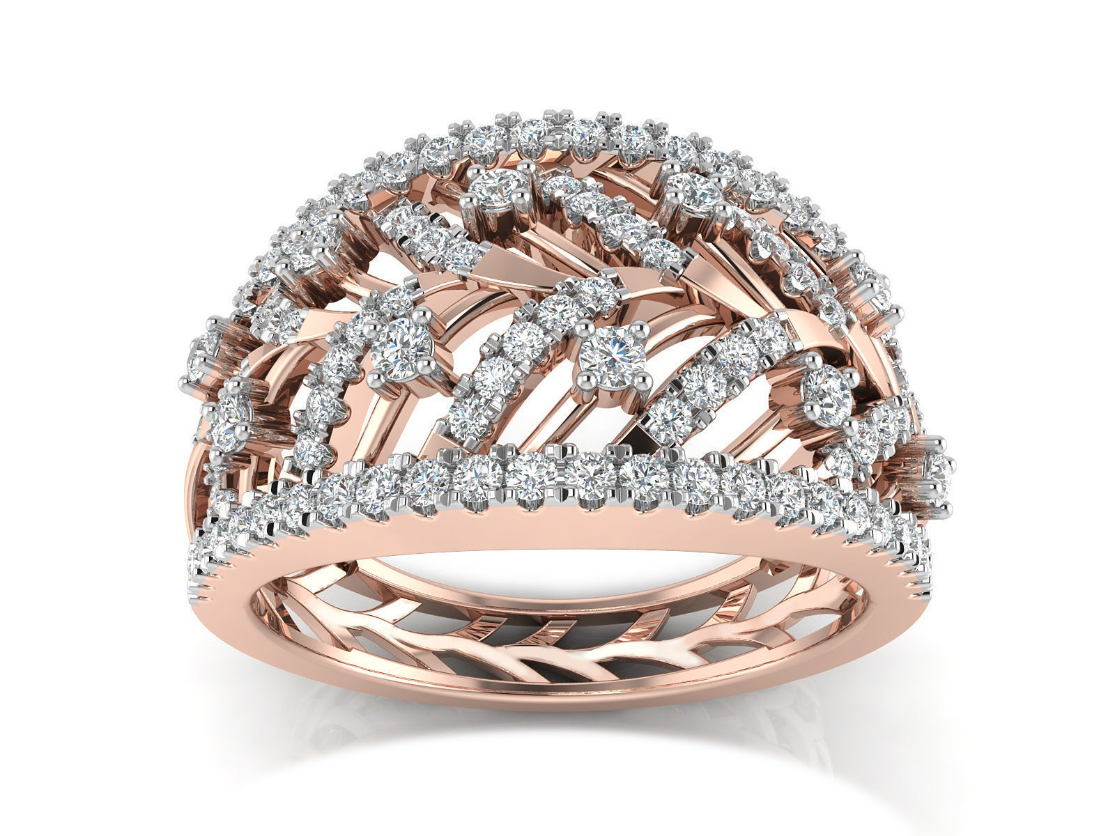 Women Ring  Render 3dm STL OBJ FBX Details 3D print model_2