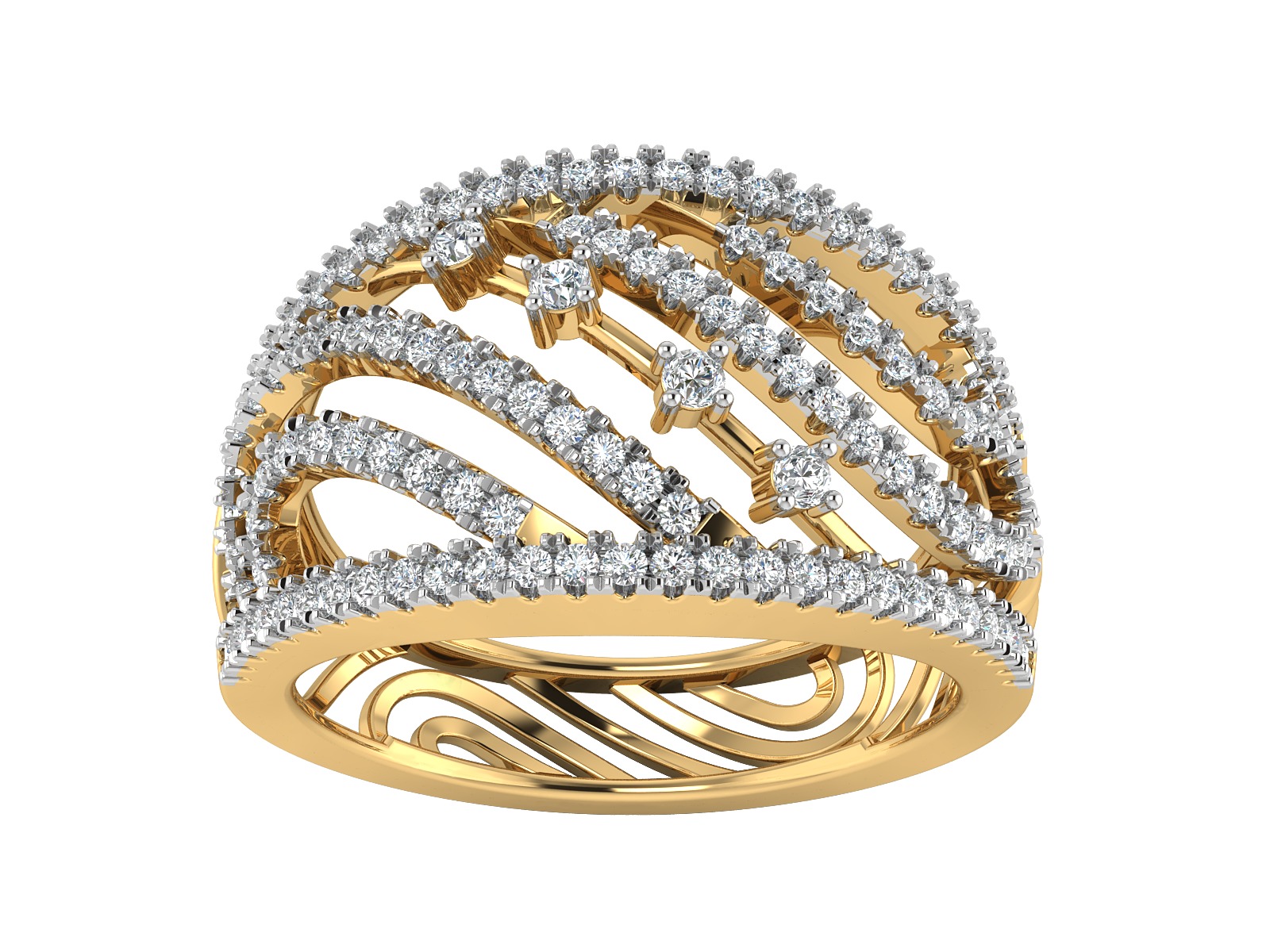 Women Ring  Render 3dm STL OBJ FBX Details 3D print model_7