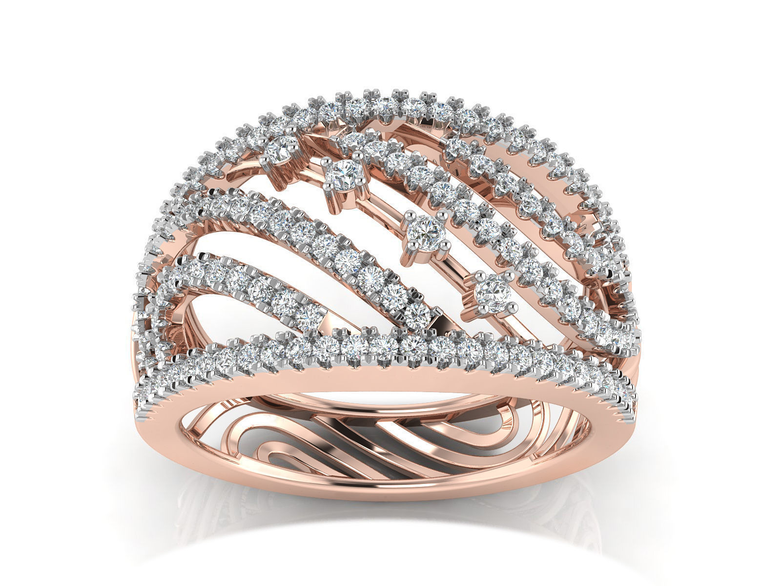 Women Ring  Render 3dm STL OBJ FBX Details 3D print model_3