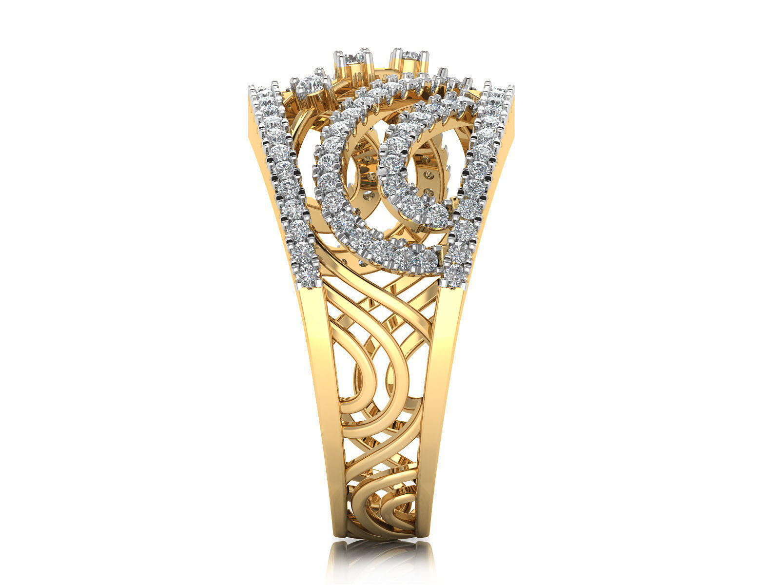 Women Ring  Render 3dm STL OBJ FBX Details 3D print model_21