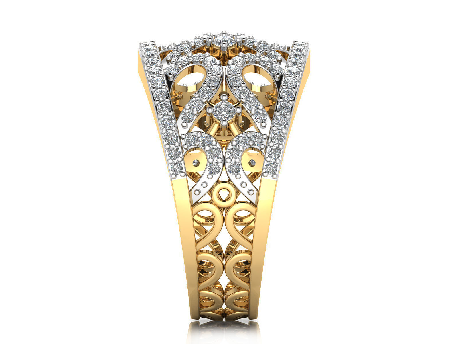 Women Ring  Render 3dm STL OBJ FBX Details 3D print model_21