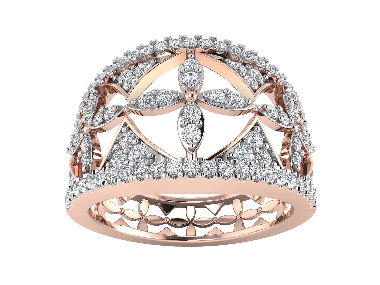 Women Ring  Render 3dm STL OBJ FBX Details 3D print model_4