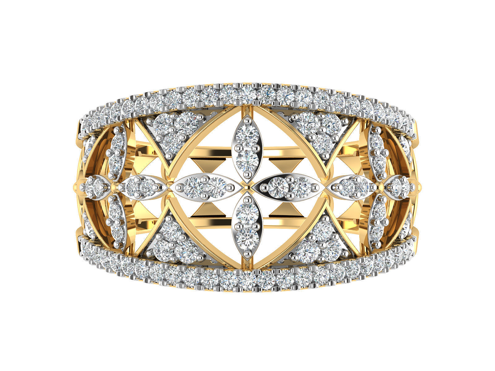 Women Ring  Render 3dm STL OBJ FBX Details 3D print model_24