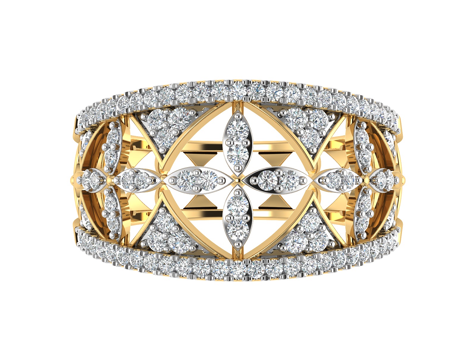 Women Ring  Render 3dm STL OBJ FBX Details 3D print model_26