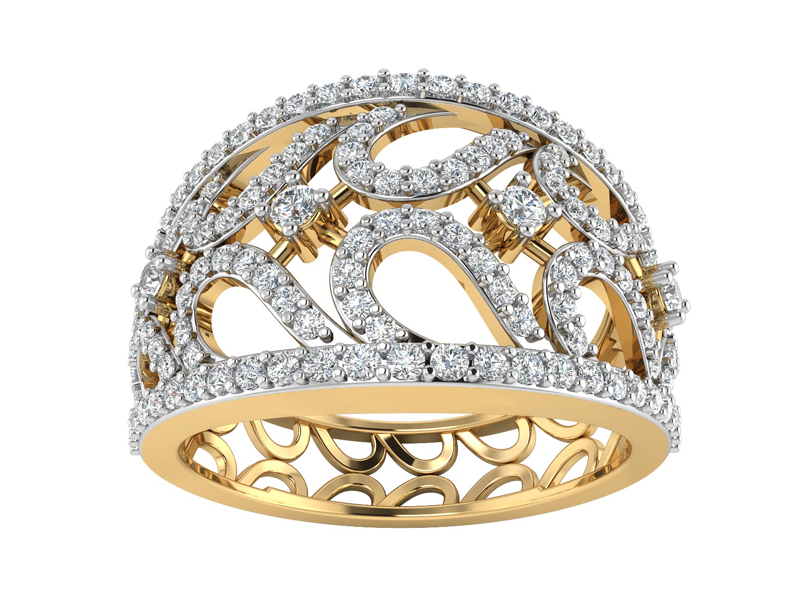 Women Ring  Render 3dm STL OBJ FBX Details 3D print model_7