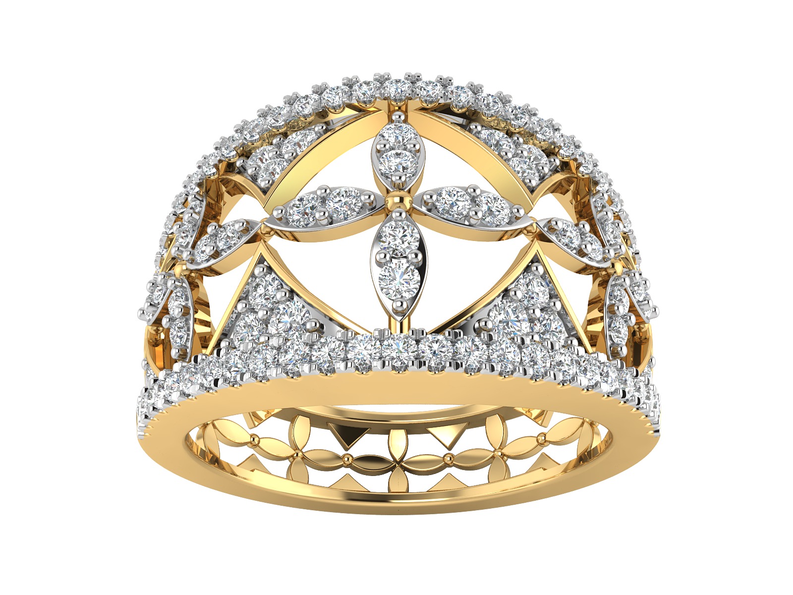 Women Ring  Render 3dm STL OBJ FBX Details 3D print model_6