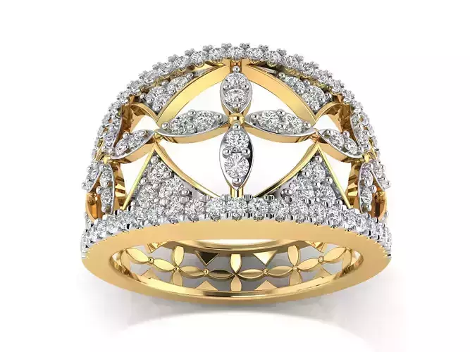 Women Ring  Render 3dm STL OBJ FBX Details 3D print model