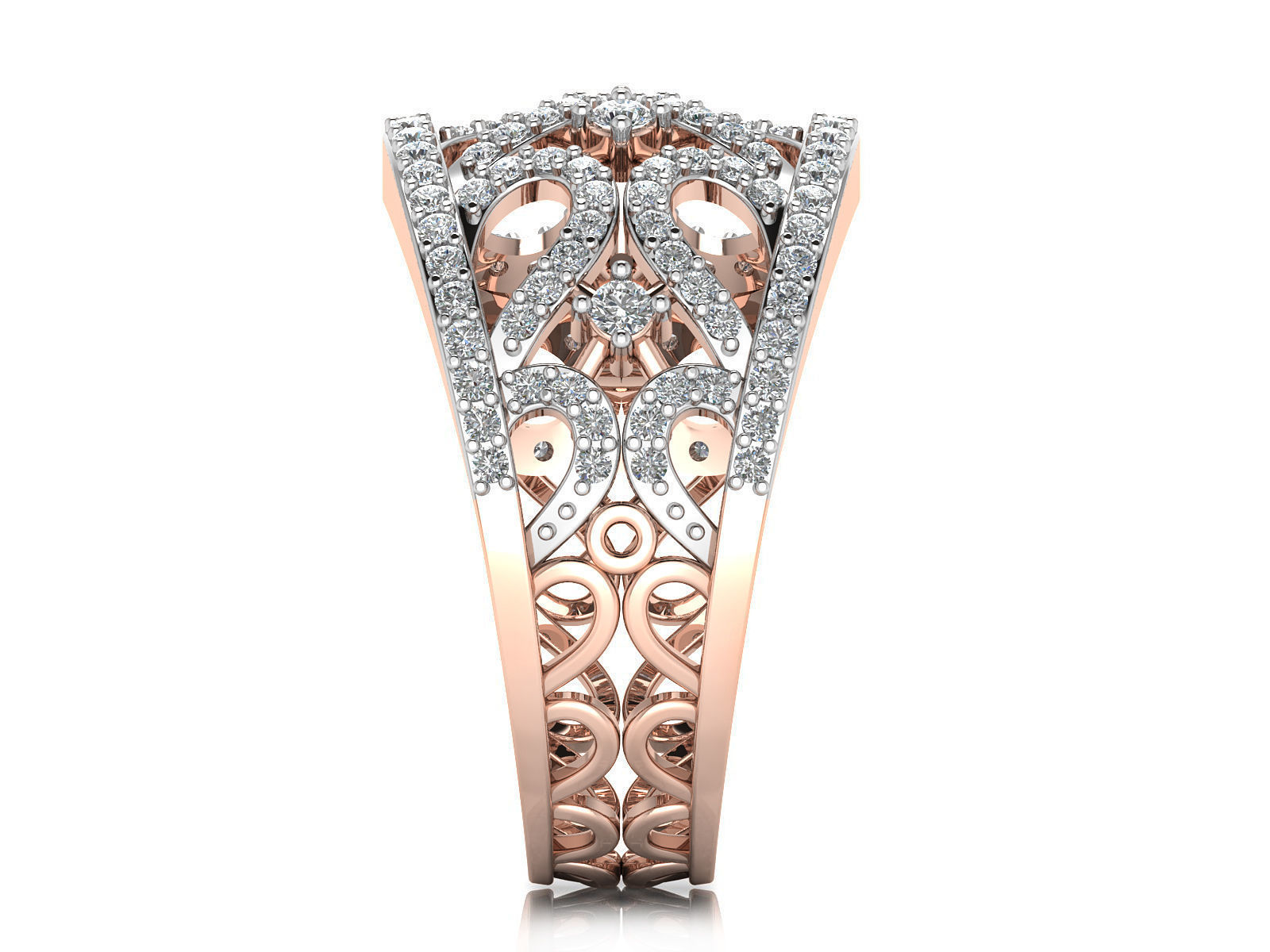 Women Ring  Render 3dm STL OBJ FBX Details 3D print model_17