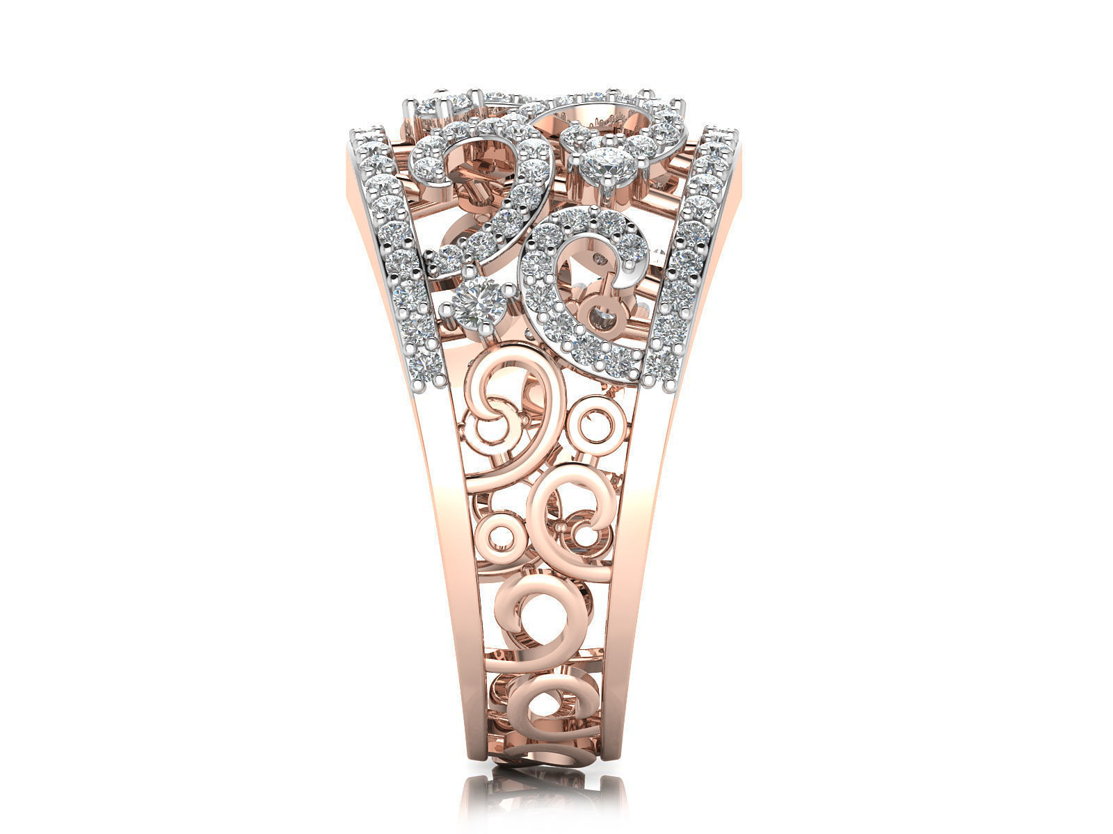 Women Ring  Render 3dm STL OBJ FBX Details 3D print model_8