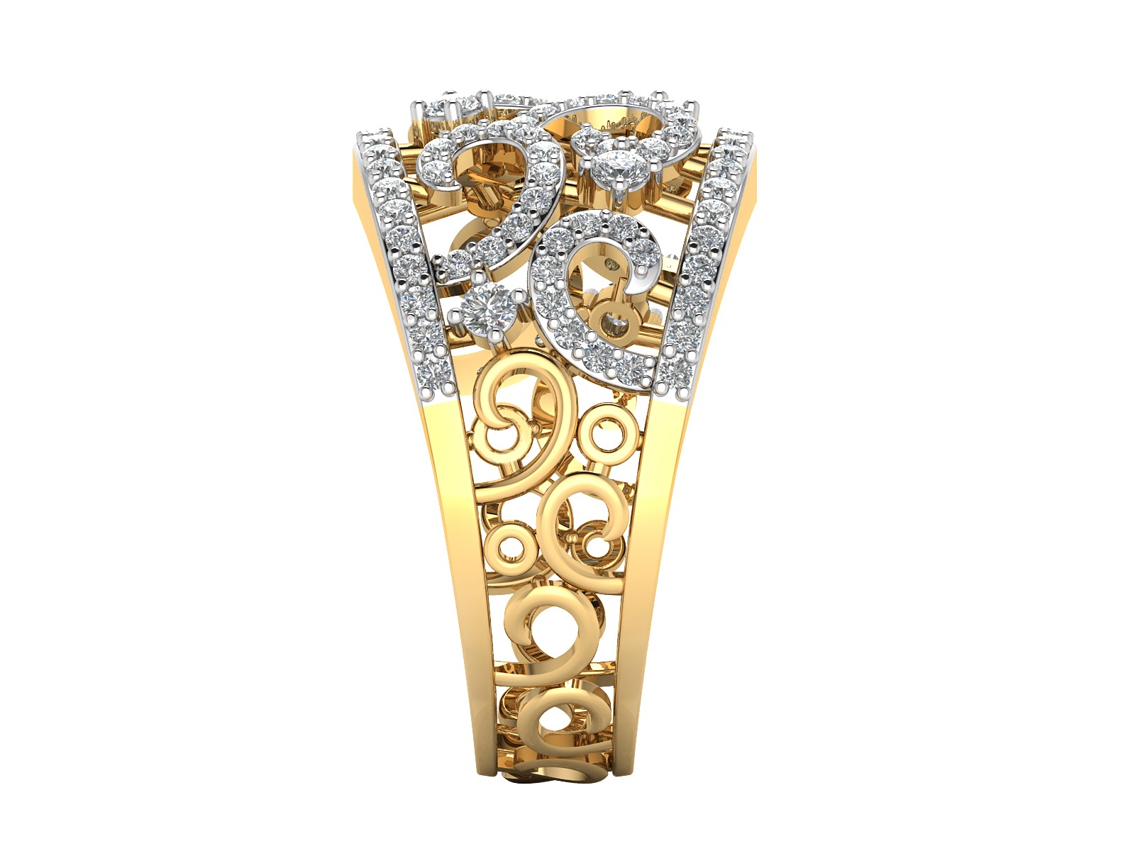 Women Ring  Render 3dm STL OBJ FBX Details 3D print model_11