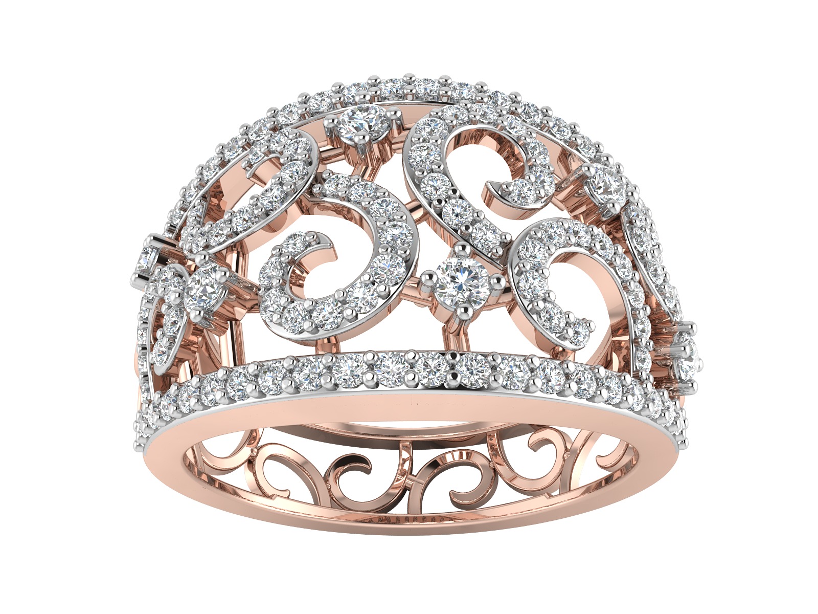 Women Ring  Render 3dm STL OBJ FBX Details 3D print model_2