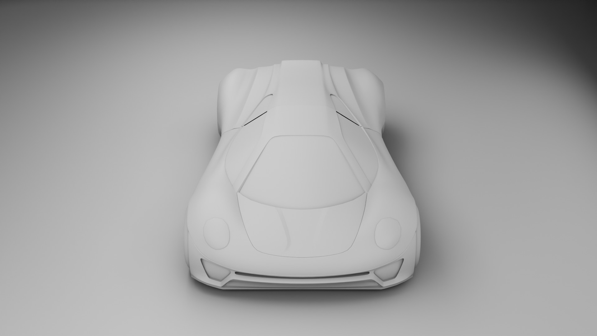 Racing Concept Car - Mid Poly 3D Model with Base Interior Low-poly 3D model_8