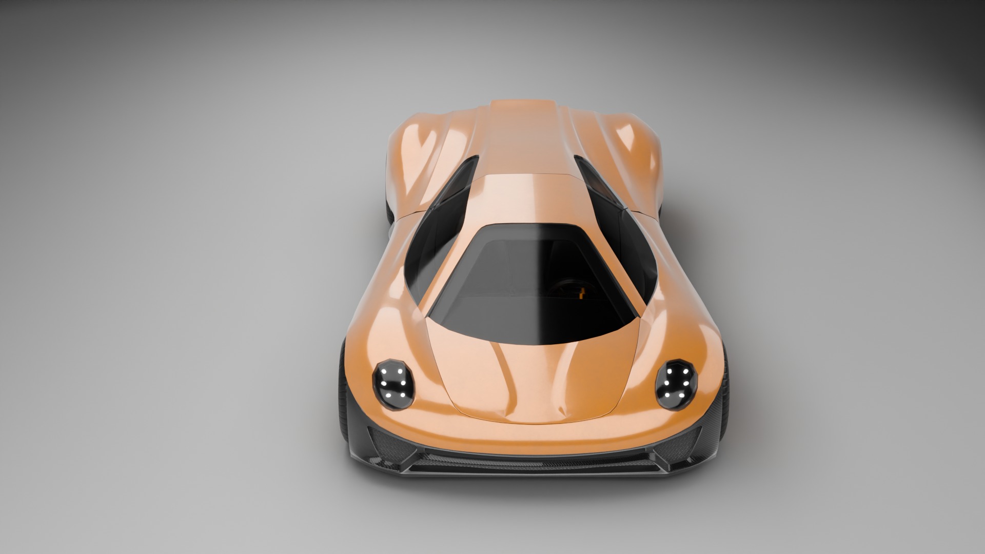 Racing Concept Car - Mid Poly 3D Model with Base Interior Low-poly 3D model_3
