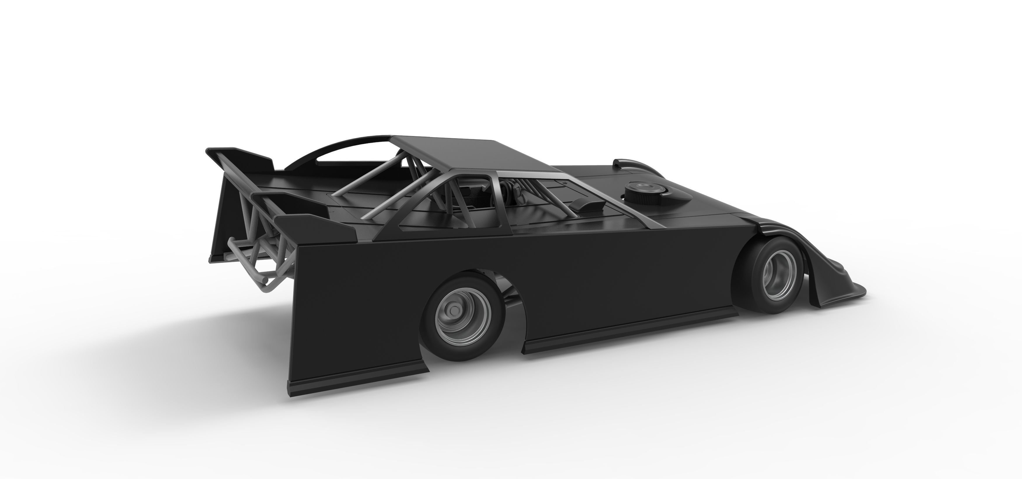 Super Dirt Late model for Pavement while turning Scale 1 to 25 3D print model_20