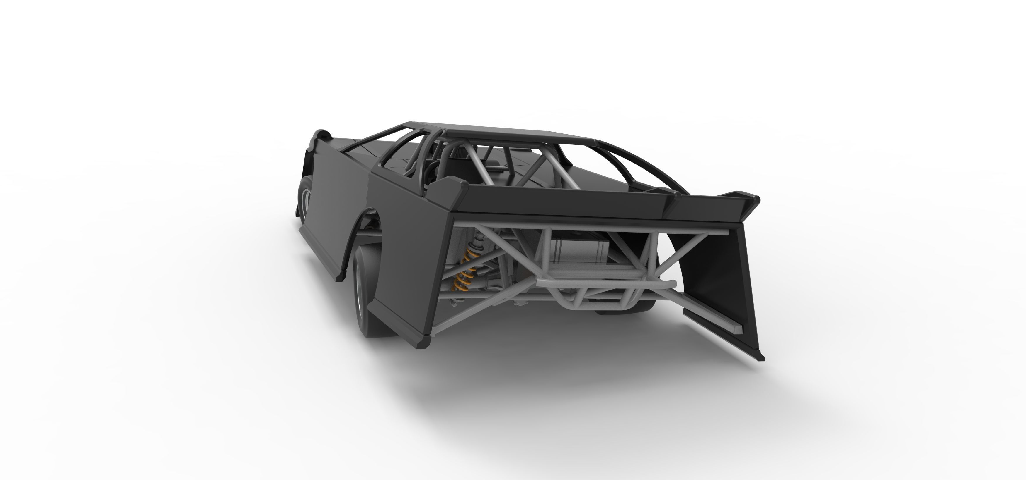 Super Dirt Late model for Pavement while turning Scale 1 to 25 3D print model_15
