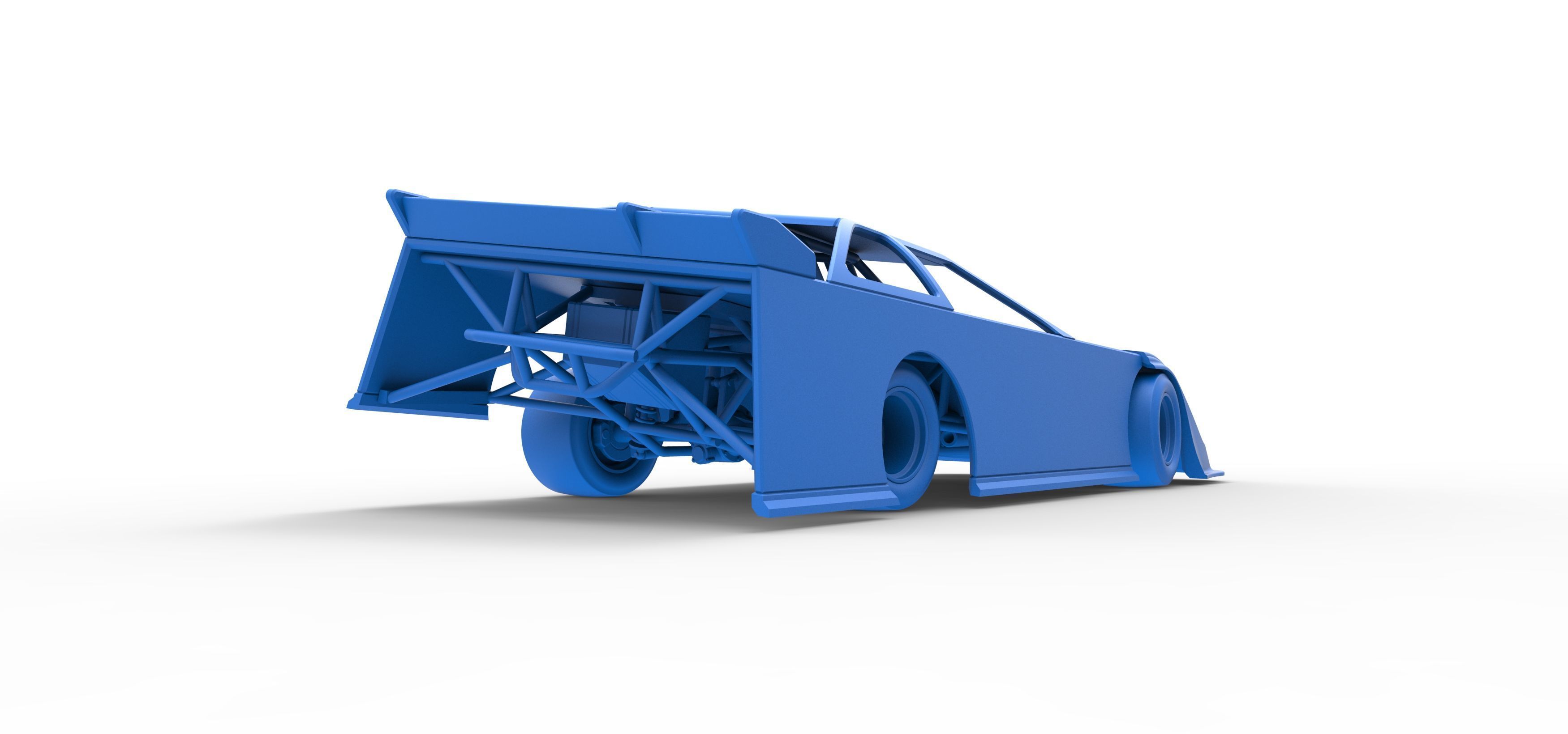 Super Dirt Late model for Pavement while turning Scale 1 to 25 3D print model_46