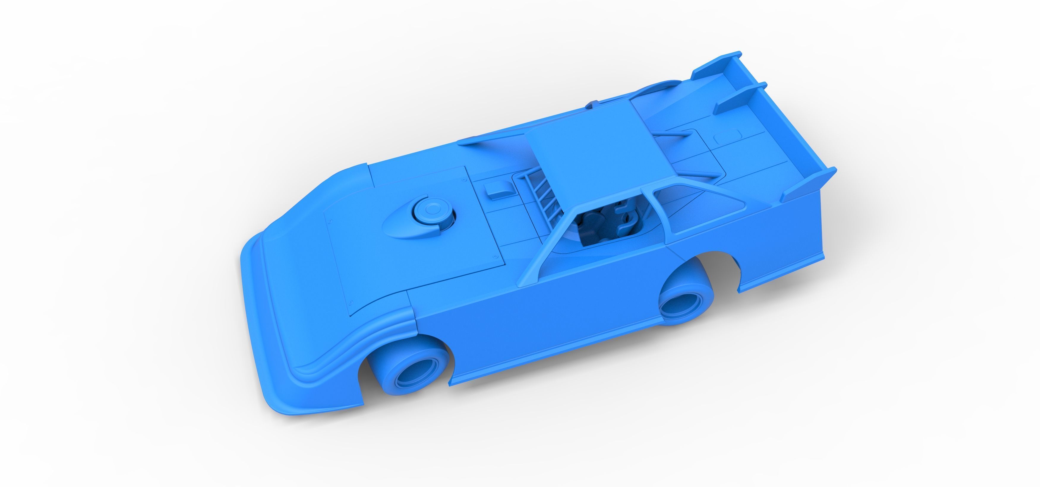 Super Dirt Late model for Pavement while turning Scale 1 to 25 3D print model_31