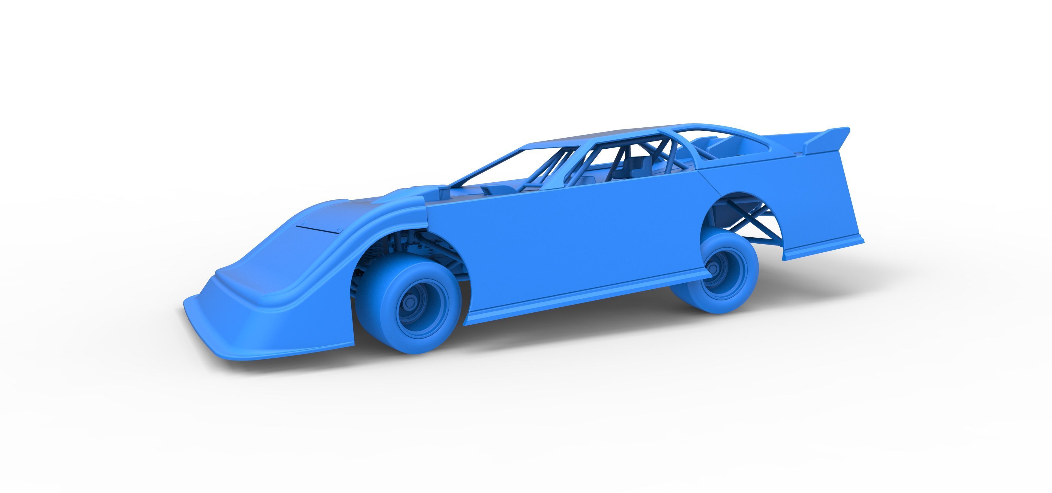 Super Dirt Late model for Pavement while turning Scale 1 to 25 3D print model_28