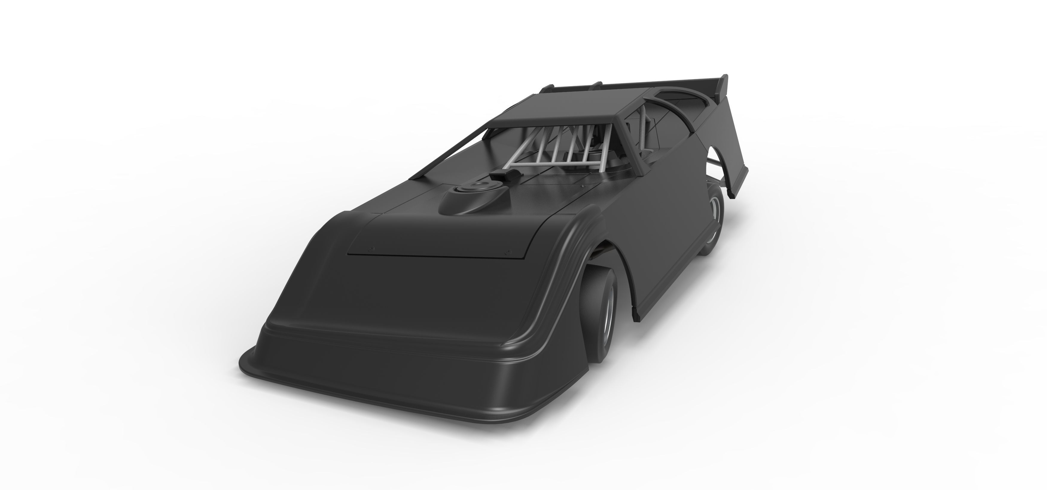 Super Dirt Late model for Pavement while turning Scale 1 to 25 3D print model_5