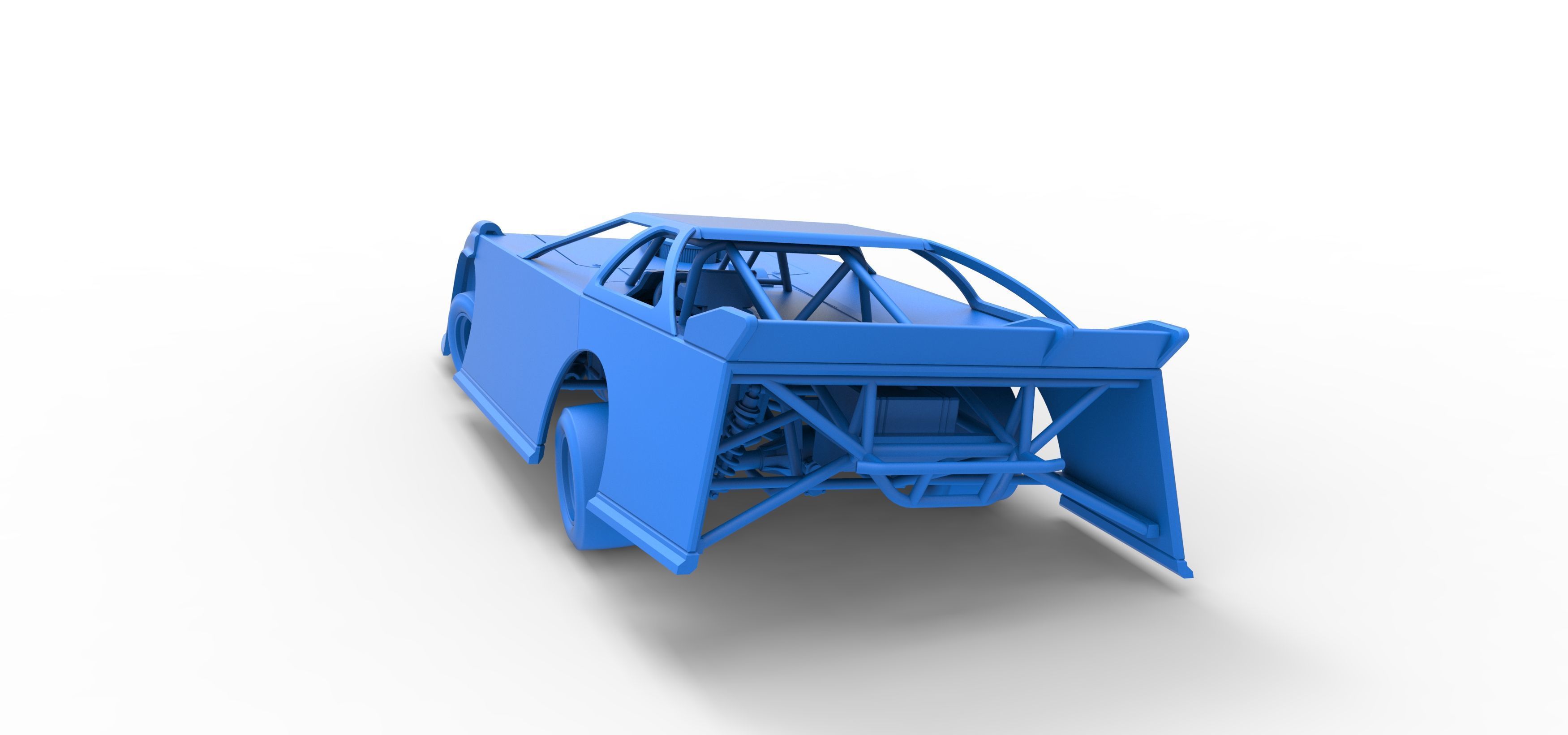 Super Dirt Late model for Pavement while turning Scale 1 to 25 3D print model_41