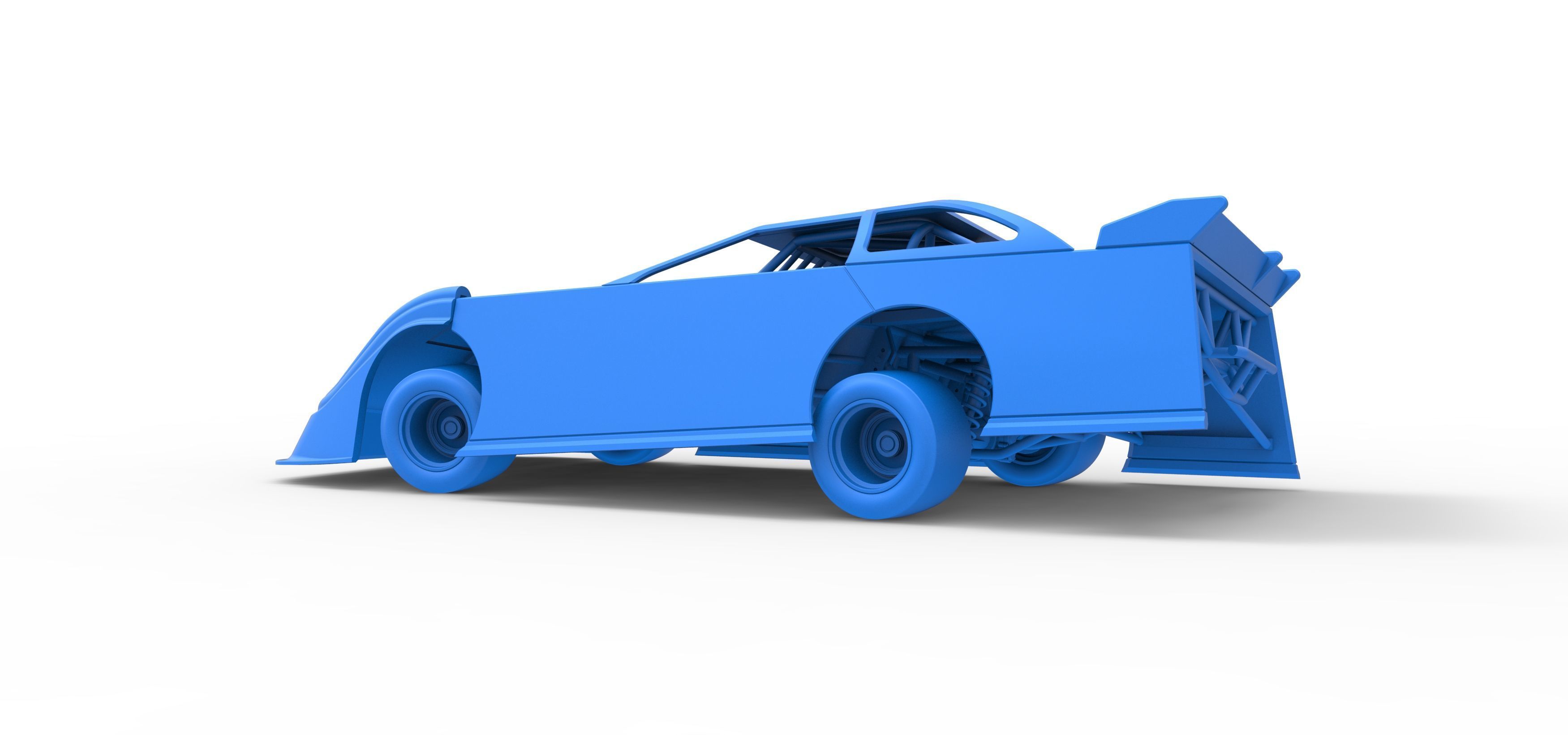 Super Dirt Late model for Pavement while turning Scale 1 to 25 3D print model_40