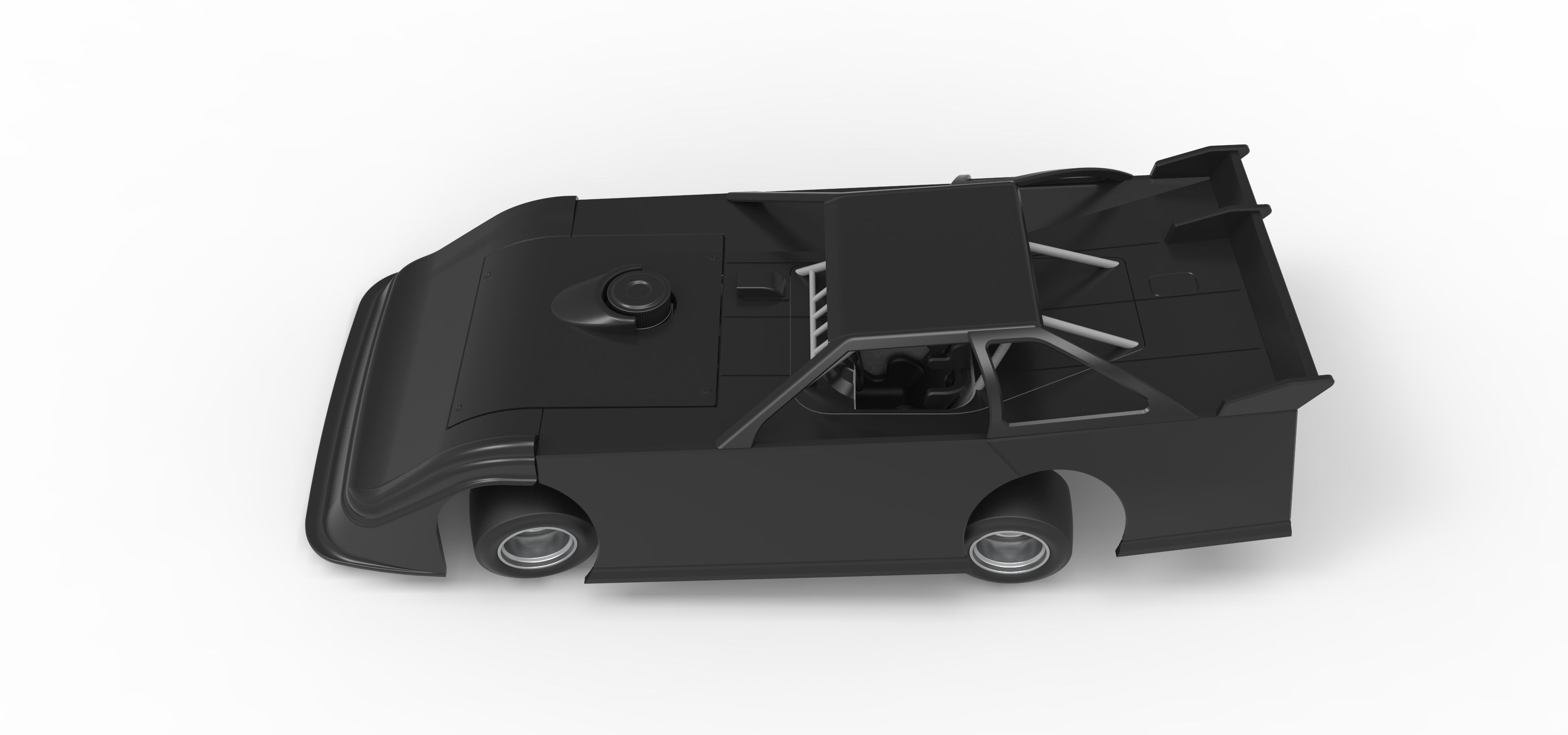Super Dirt Late model for Pavement while turning Scale 1 to 25 3D print model_10