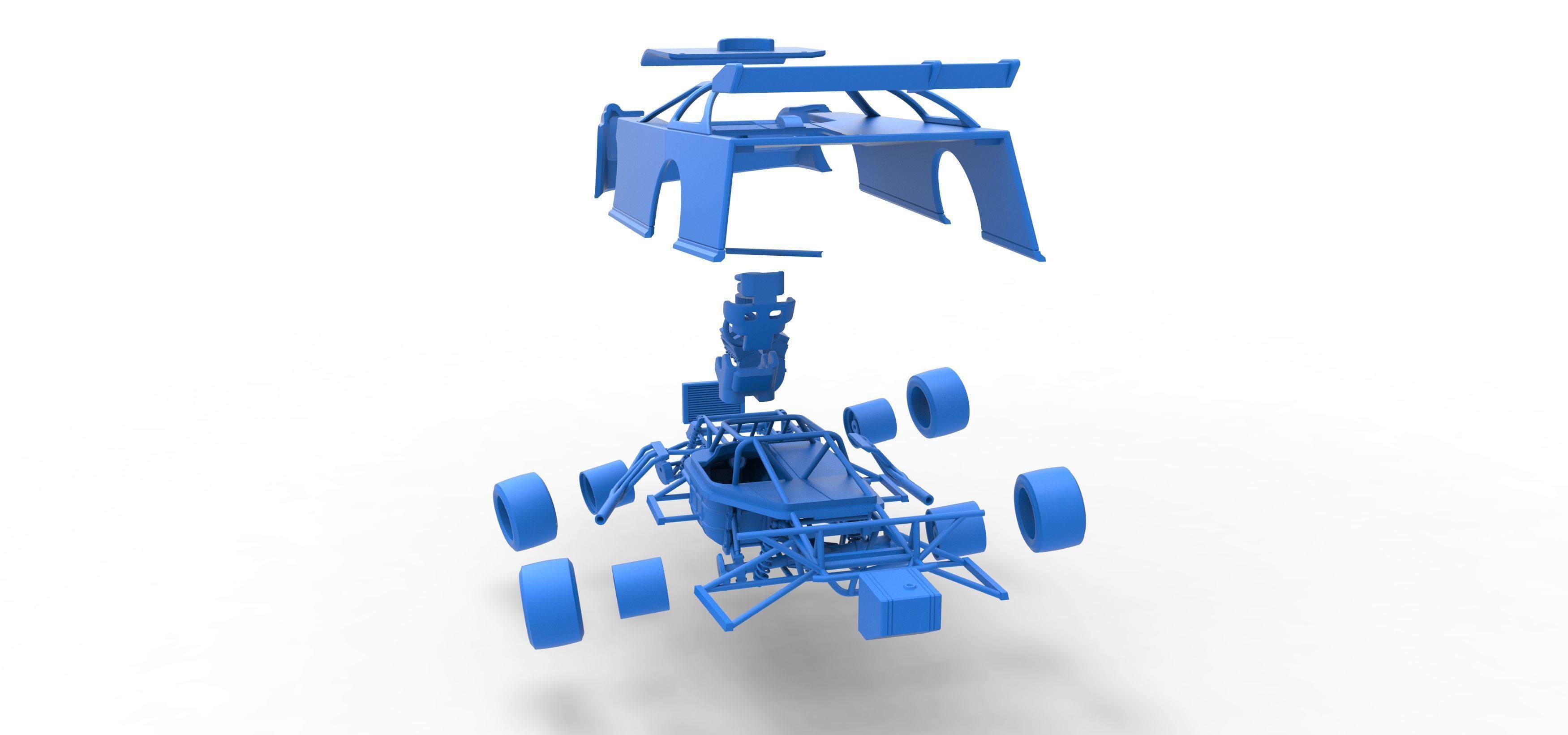 Super Dirt Late model for Pavement while turning Scale 1 to 25 3D print model_62