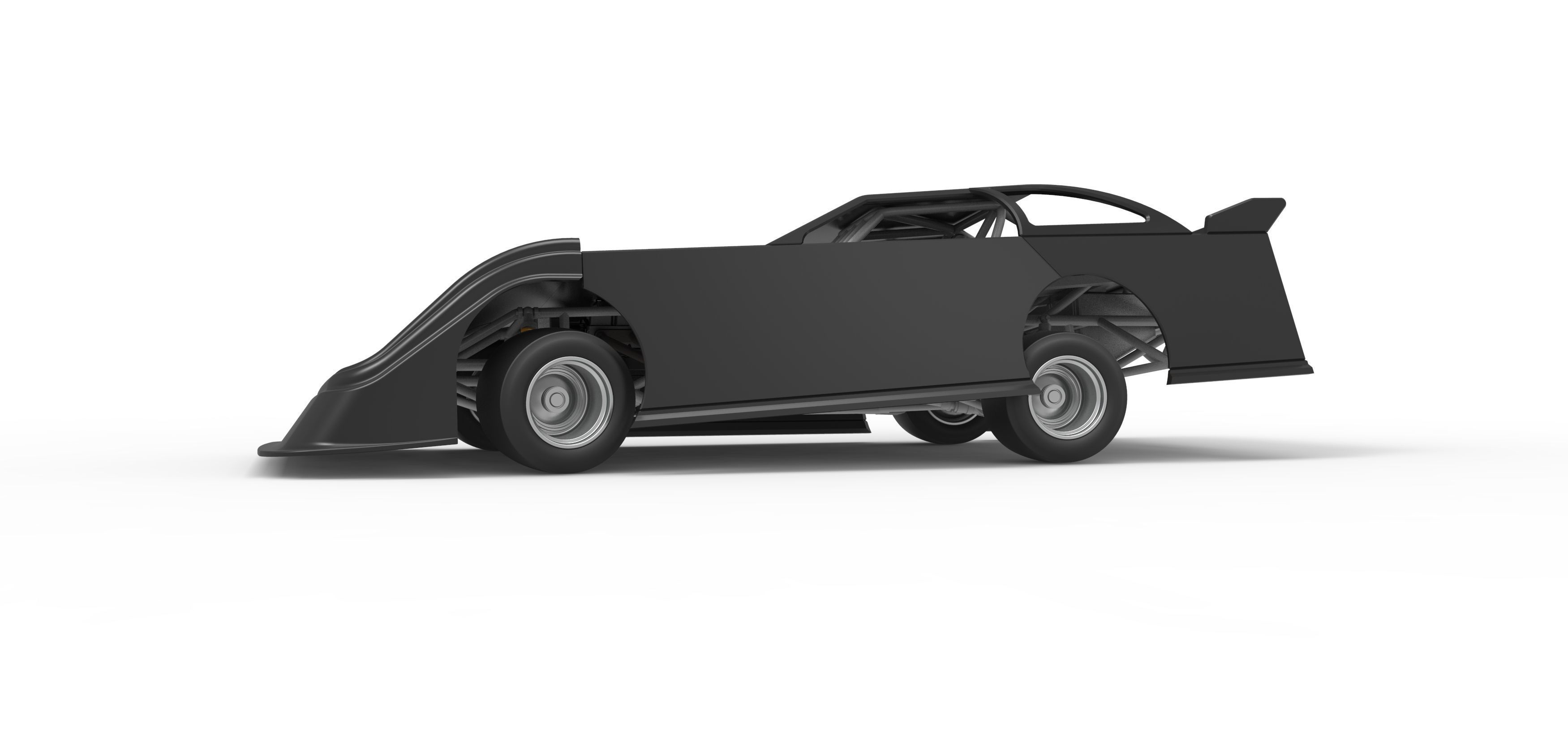 Super Dirt Late model for Pavement while turning Scale 1 to 25 3D print model_2