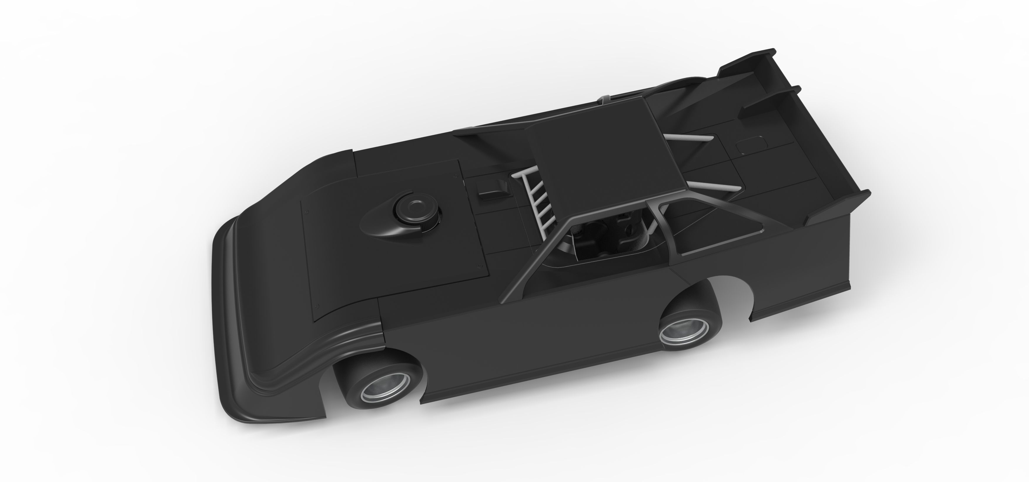 Super Dirt Late model for Pavement while turning Scale 1 to 25 3D print model_4