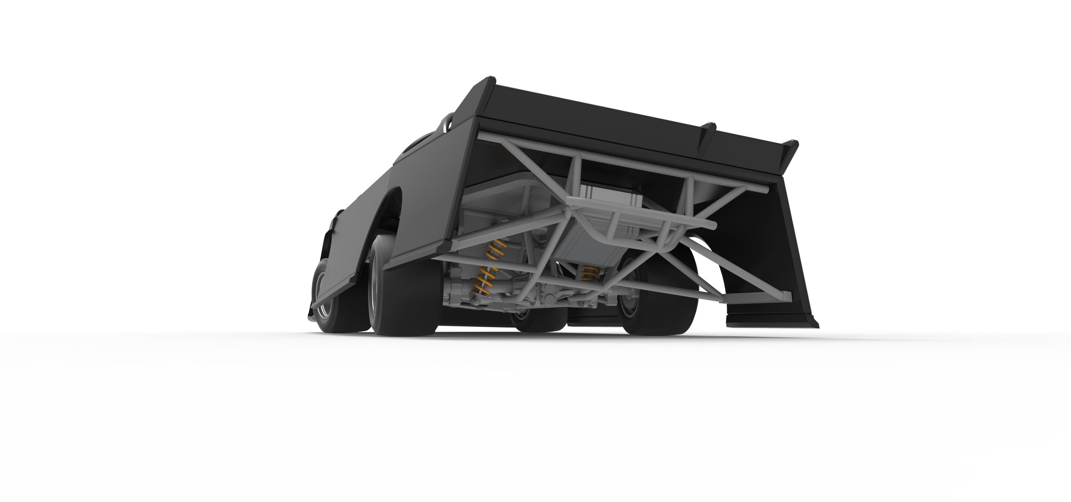 Super Dirt Late model for Pavement while turning Scale 1 to 25 3D print model_14