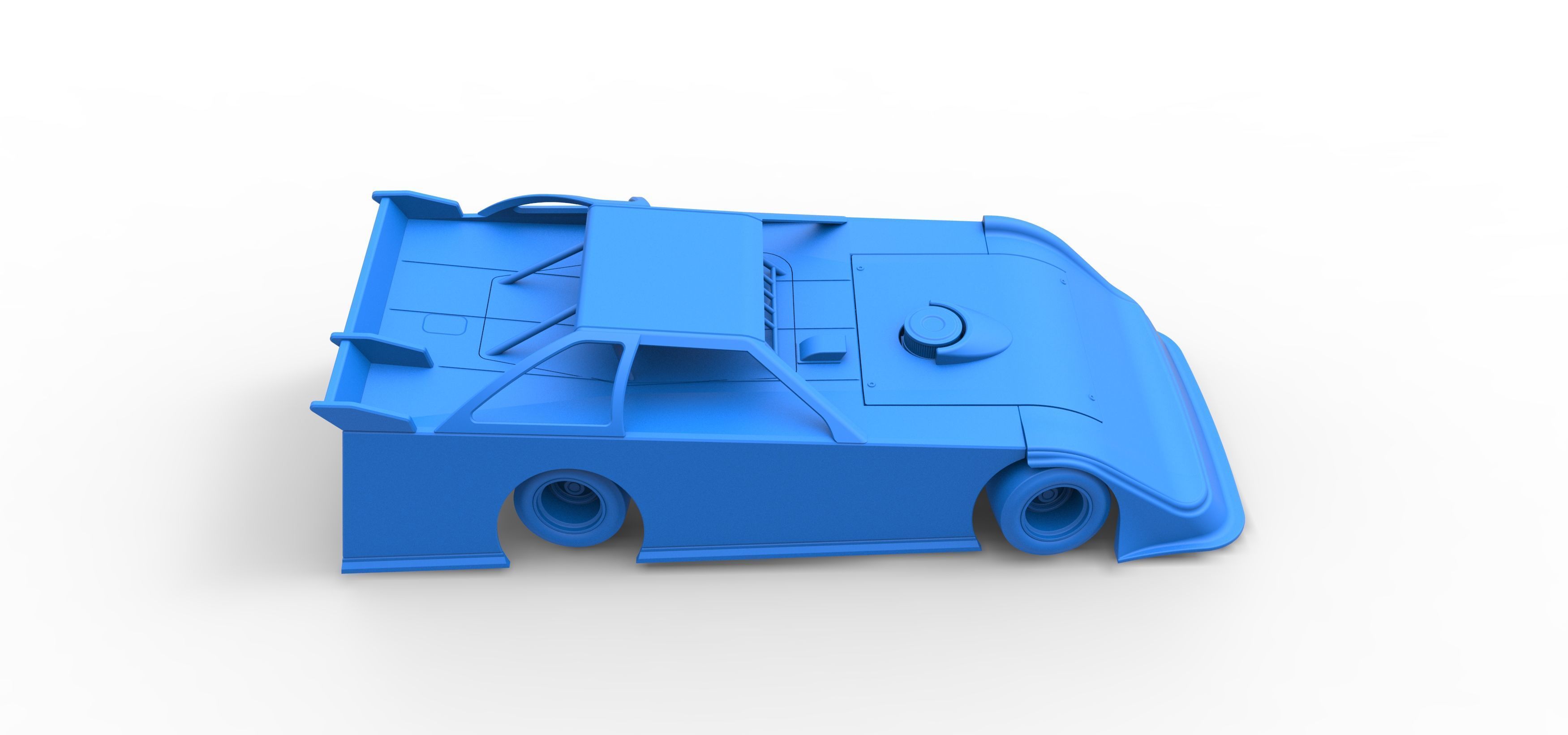 Super Dirt Late model for Pavement while turning Scale 1 to 25 3D print model_50