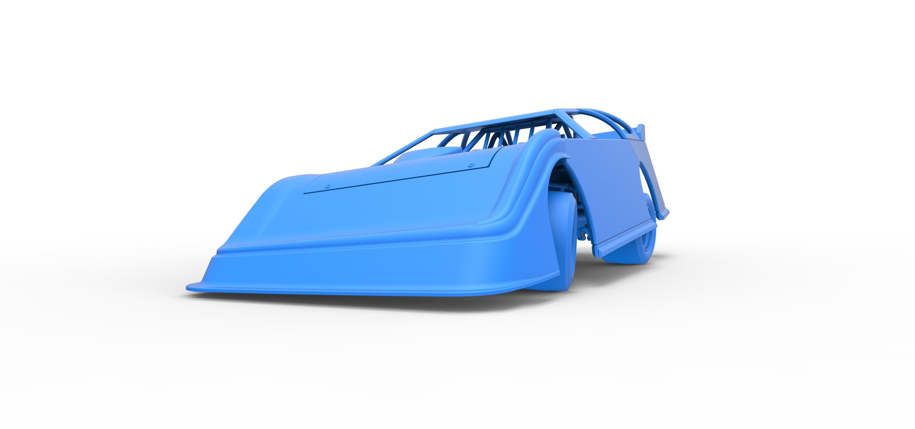 Super Dirt Late model for Pavement while turning Scale 1 to 25 3D print model_33