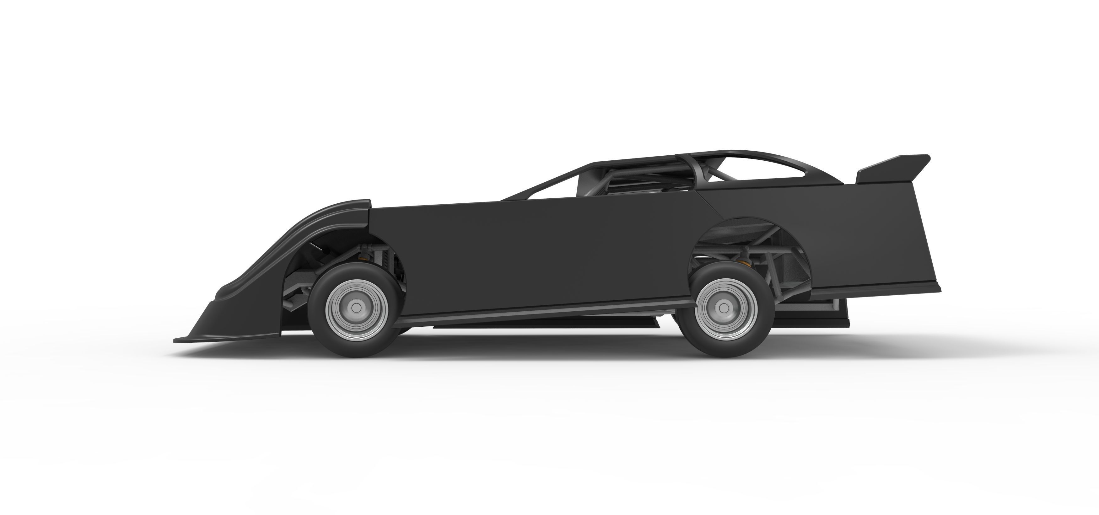 Super Dirt Late model for Pavement while turning Scale 1 to 25 3D print model_9