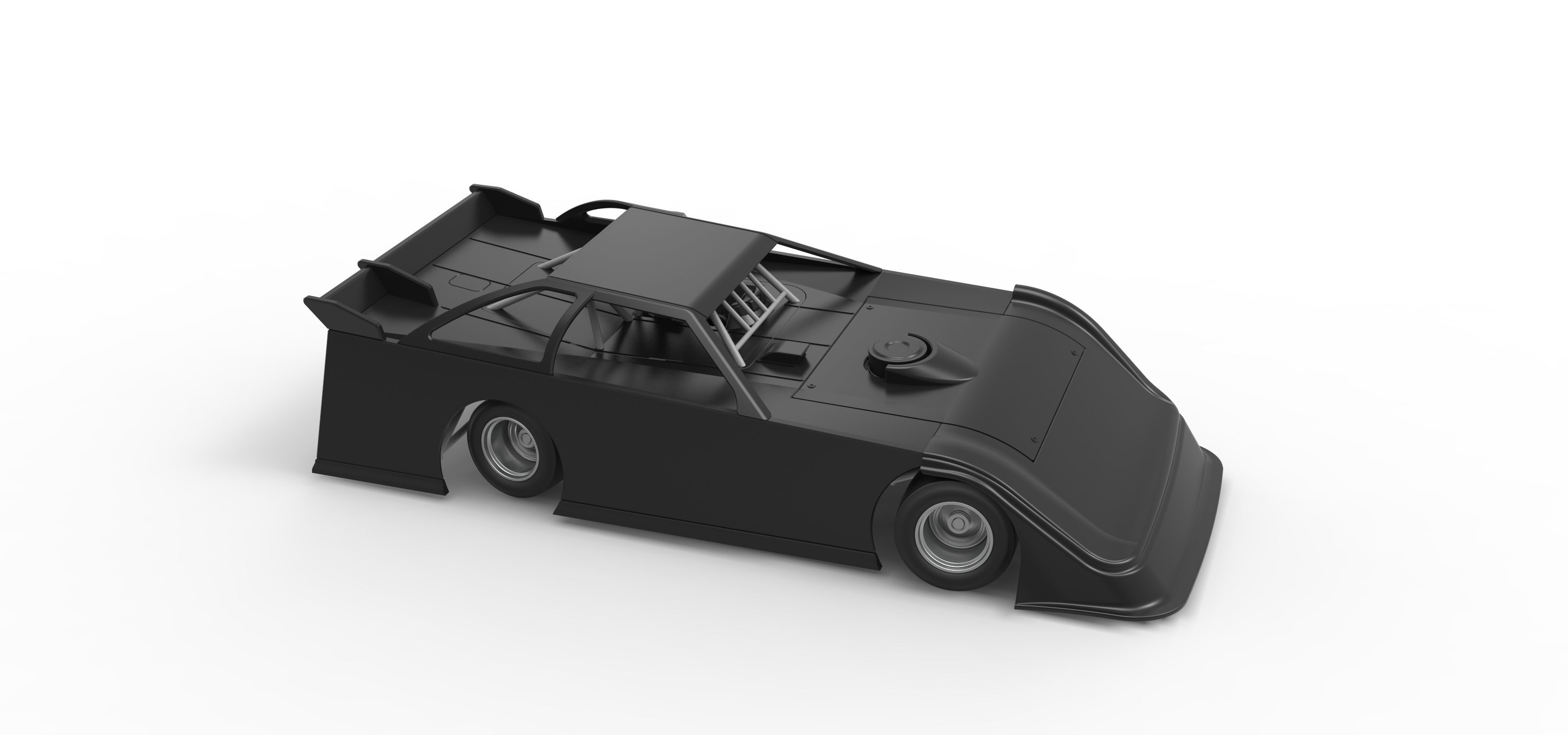 Super Dirt Late model for Pavement while turning Scale 1 to 25 3D print model_24